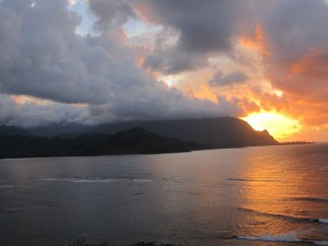 hanalei sunset